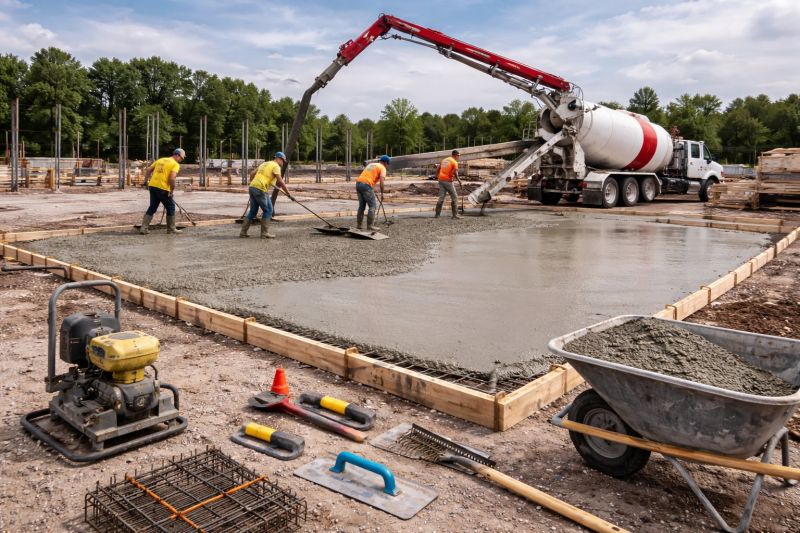 Commercial Slab Construction in Columbus, OH