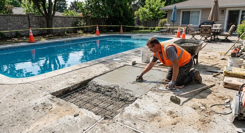Concrete Pool Patio Repair in Corpus Christi, TX