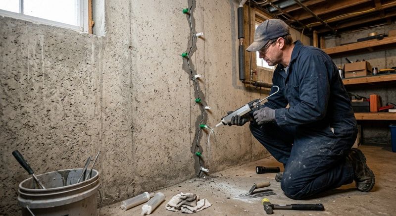 Cracked Basement Floor Repair in Tampa, FL