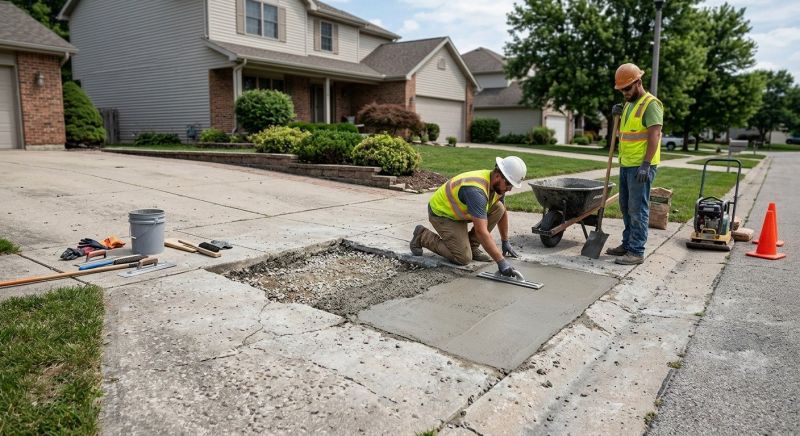 Driveway Slab Repair in Des Moines, IA