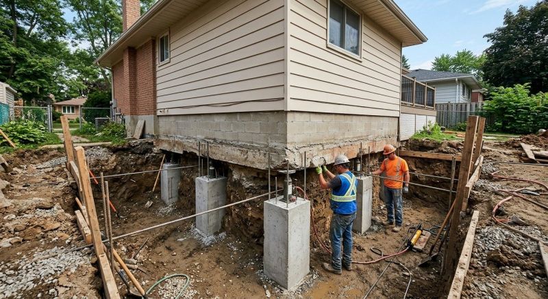 Foundation Underpinning in Columbus, OH