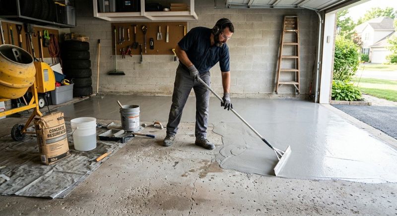Garage Concrete Resurfacing in Miami Dade County, FL