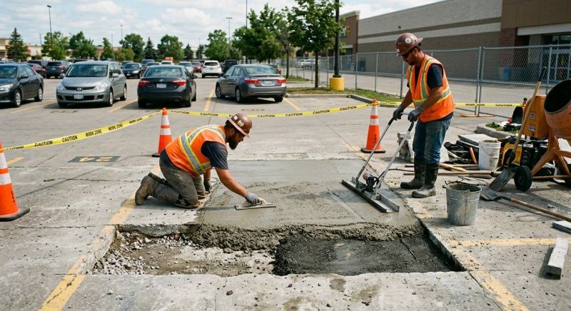 Parking Slab Repair in West Des Moines, IA