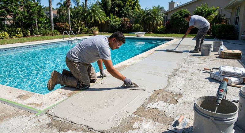 Pool Deck Resurfacing in Des Moines, IA
