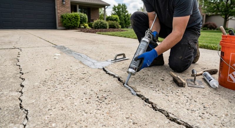 Cement Driveway Repair in West Des Moines, IA