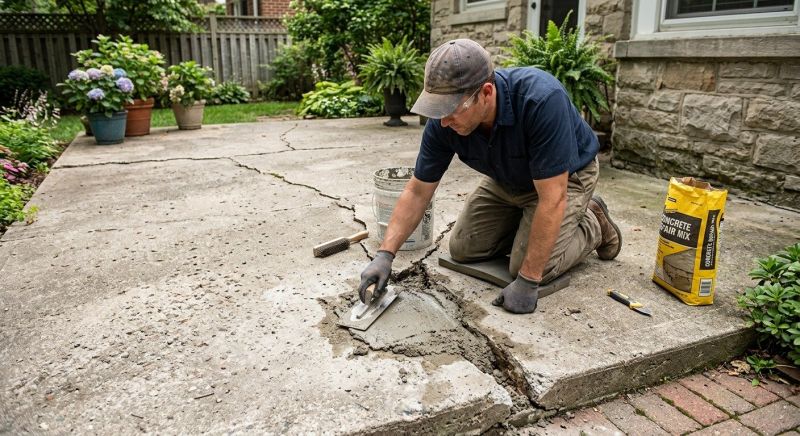 Chipped Concrete Repair in West Des Moines, IA