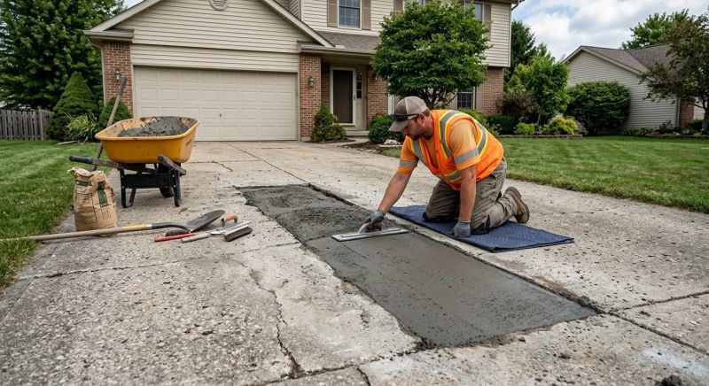 Concrete Driveway Repair in Corpus Christi, TX