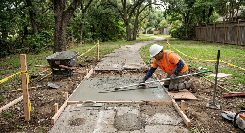 Concrete Pathway Repair in West Des Moines, IA