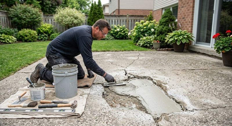 Concrete Patio Repair in Albany, NY