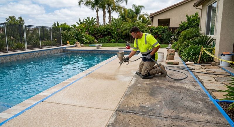 Concrete Pool Deck Resurfacing in Miami Dade County, FL