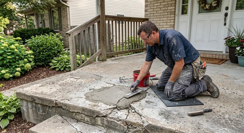 Concrete Porch Repair in Des Moines, IA