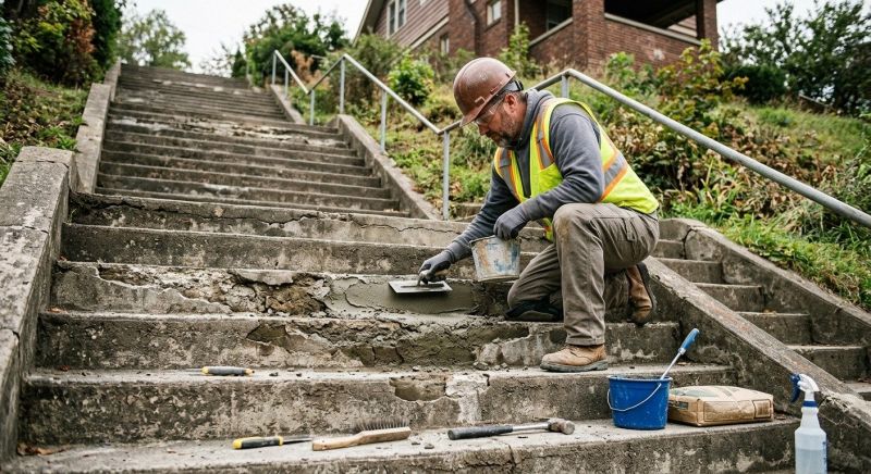 Concrete Stairs Repair in Miami Dade County, FL