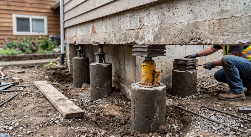 Foundation Pier Leveling in Tampa, FL