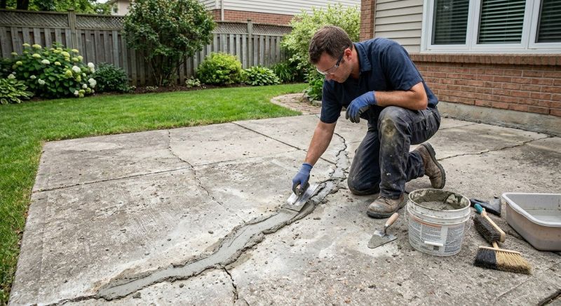 Patio Slab Repair in West Des Moines, IA