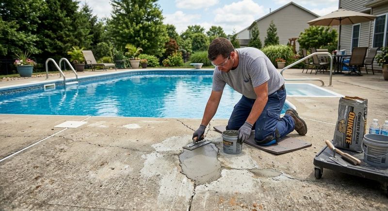 Pool Slab Repair in West Des Moines, IA