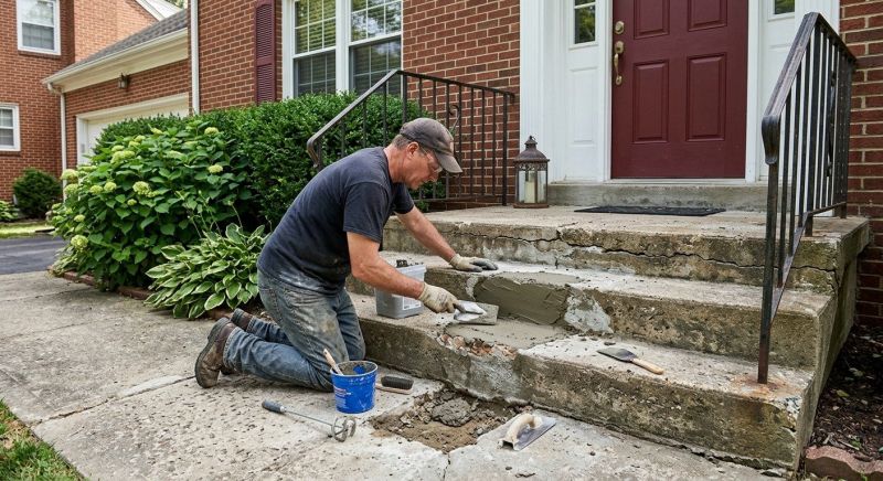 Porch Crack Repair in Miami Dade County, FL