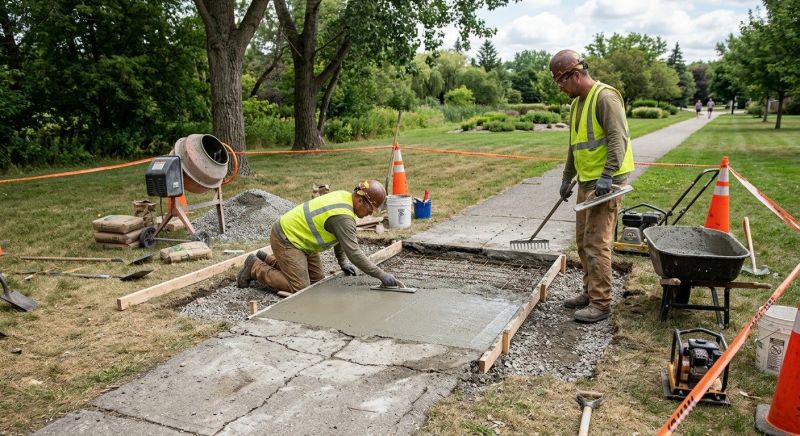 Walkway Repair in Des Moines, IA