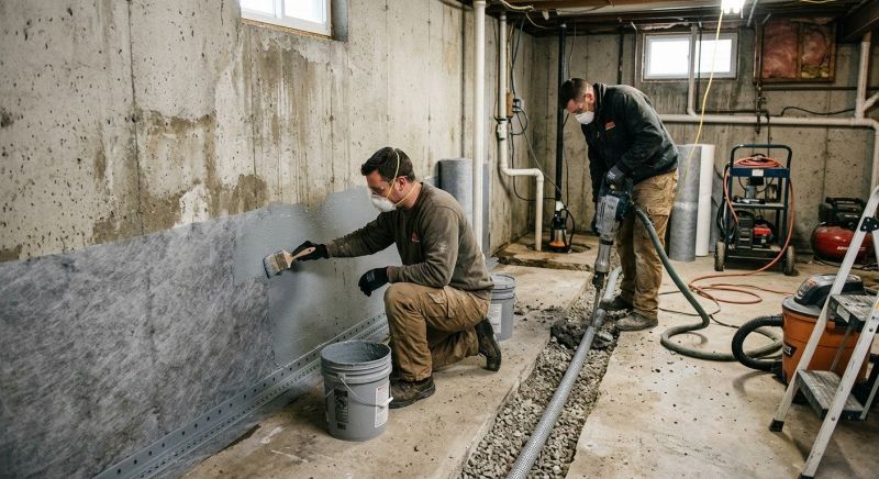 Wet Basement Solutions in Columbus, OH